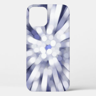 abstract violet background. fractal explosion star iPhone 12 case