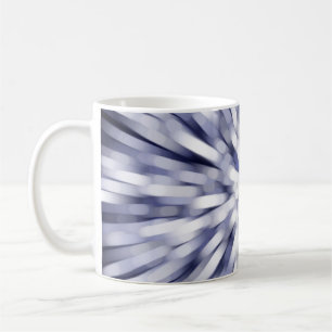 abstract violet background. fractal explosion star coffee mug