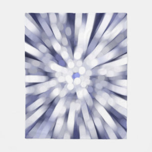 abstract violet background. fractal explosion star fleece blanket