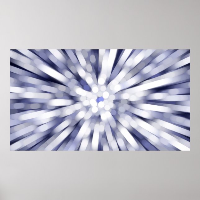abstract violet background. fractal explosion star poster (Front)