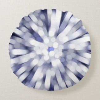 abstract violet background. fractal explosion star round cushion