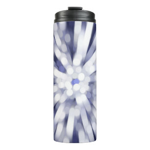 abstract violet background. fractal explosion star thermal tumbler