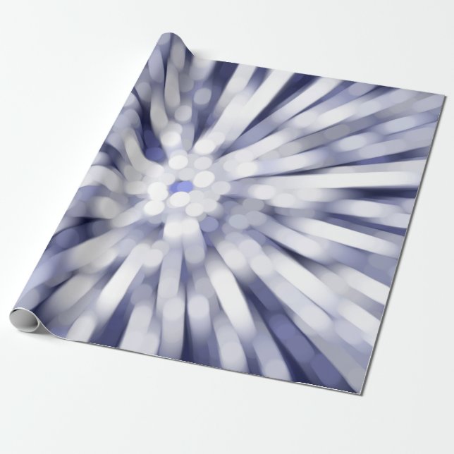 abstract violet background. fractal explosion star wrapping paper (Unrolled)