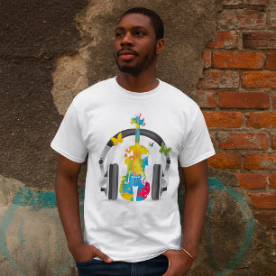 Abstract Violin Music T-Shirt