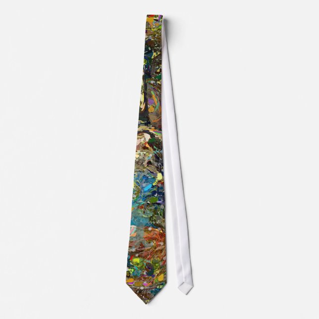 Abstract Violin or Viola Artwork Tie (Front)