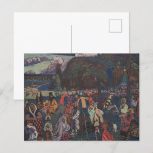 Abstract Vitalit, Wassily Kandinsky Colourful Life Postcard