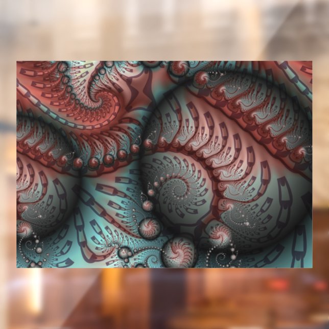 Abstract Vivid Fantasy Fractal Art Brown Blue (Sheet 2)