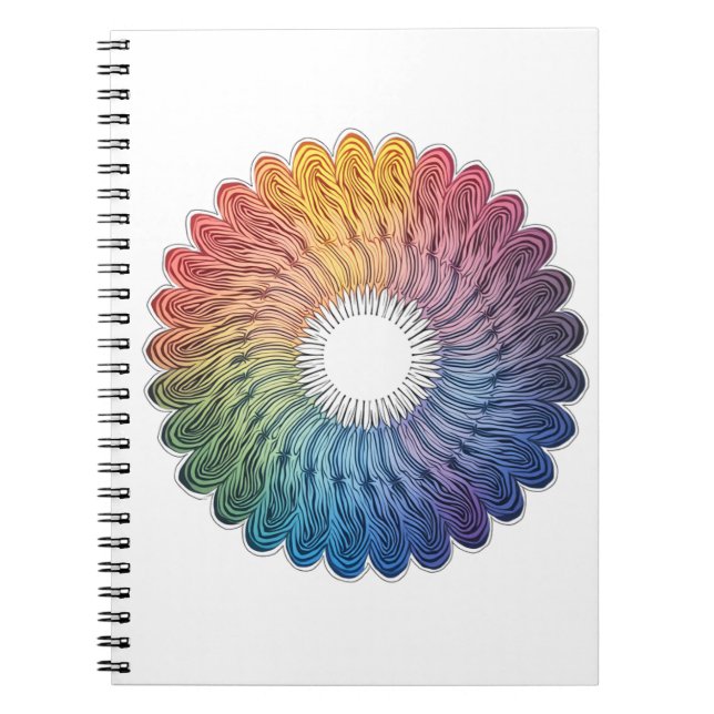 Abstract vivid notebook (Front)