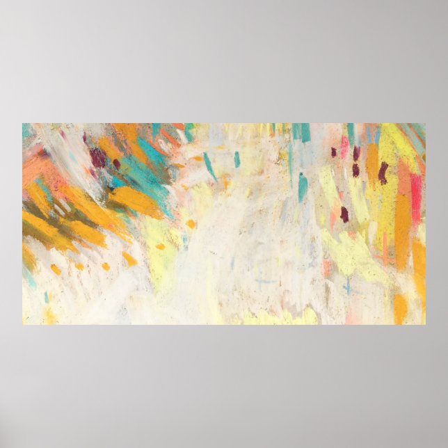 Abstract vivid pencil texture. Pastel textured bac Poster (Front)