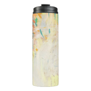 Abstract vivid pencil texture. Pastel textured bac Thermal Tumbler
