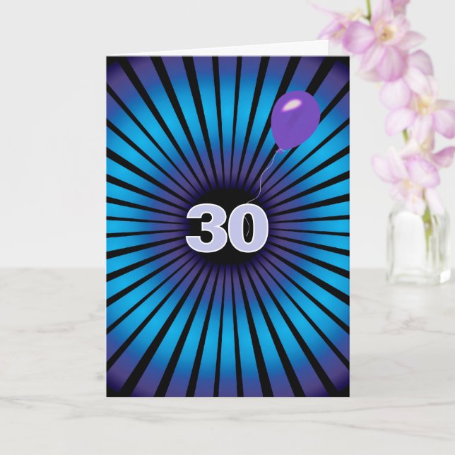 Abstract Vortex For 30th Birthday Card (Orchid)