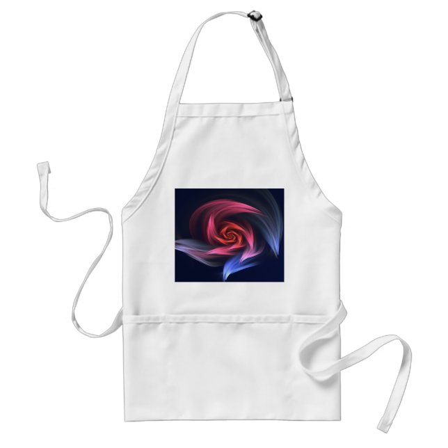 Abstract Vortex Shape Red And Blue Standard Apron (Front)