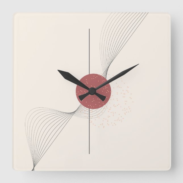  Abstract wall art Square Wall Clock (Front)