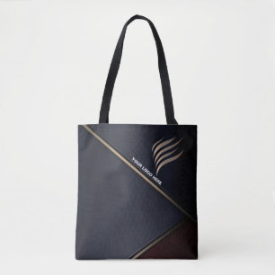 Abstract Wallpaper Custom Logo Tote Bag