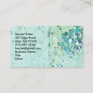 Abstract Wallpaper Fine Vintage Floral Business Card