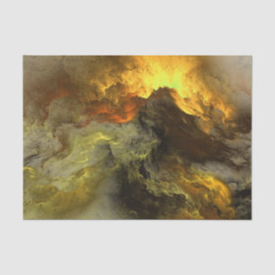 Abstract Warm Coloured Clouds - Tissue Paper