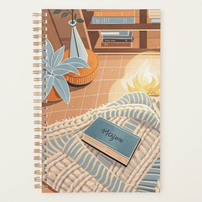 Abstract warm cosy Boho style Planner (Front)