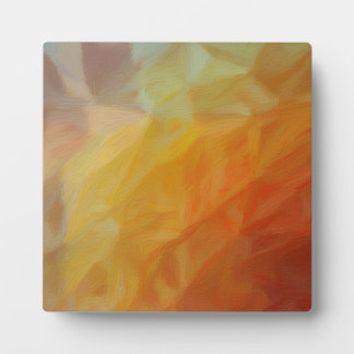 Abstract Warmth: Impressionist Mosaic Plaque