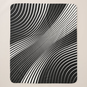 Abstract warped Diagonal Striped Background. vinta Sherpa Blanket