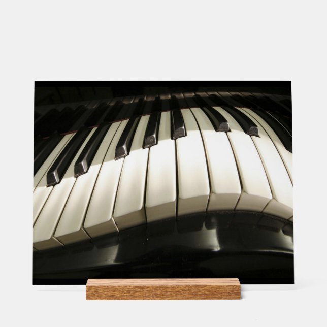 Abstract Warped Piano Keys Acrylic Sign (Front)