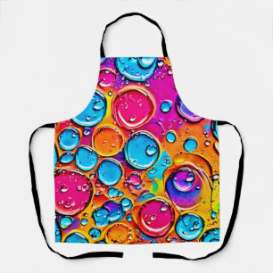 Abstract Water Drops Art Apron