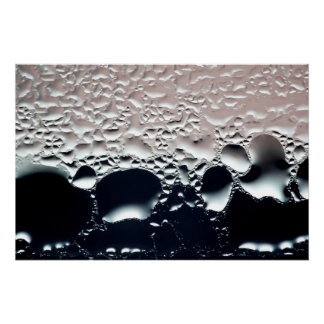 Abstract Water Drops Poster