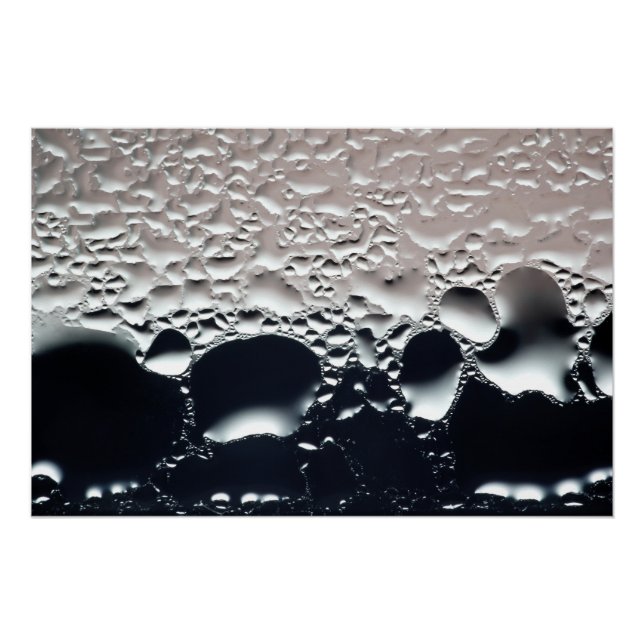 Abstract Water Drops Poster (Front)