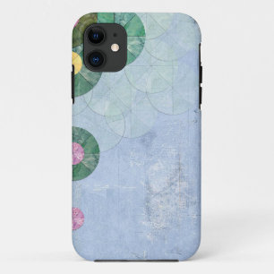 Abstract water lilies iphone case