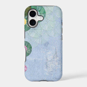 Abstract water lilies iphone case