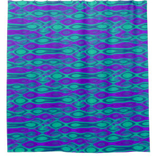 Abstract Water seamless pattern II + your ideas Shower Curtain