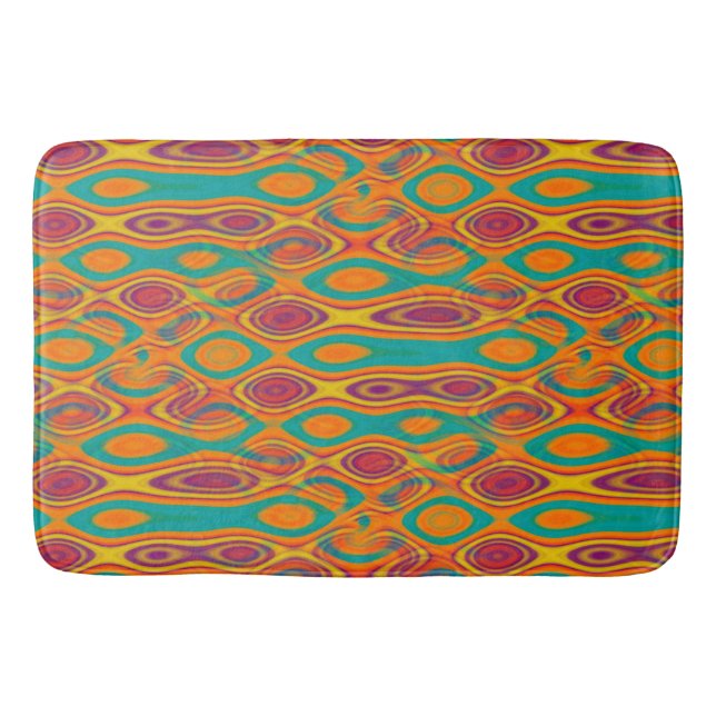 Abstract Water seamless pattern III + your ideas Bath Mat (Front)