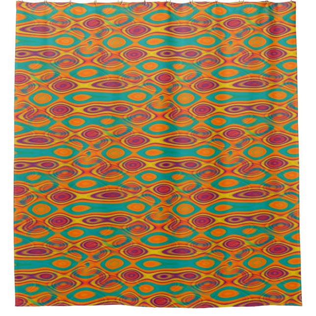 Abstract Water seamless pattern III + your ideas Shower Curtain (Front)