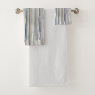 Abstract Water Stripe Art Bath Towel Set