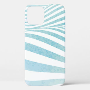 Abstract water texture made by hand painted waterc iPhone 12 case