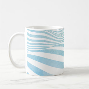 Abstract water texture made by hand painted waterc coffee mug
