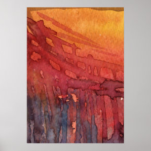 Abstract watercolor 3 poster