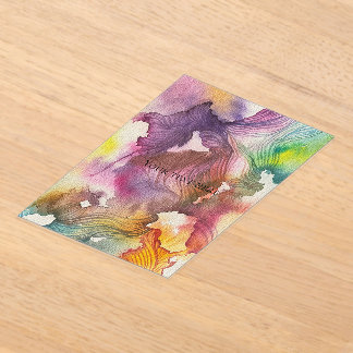 Abstract Watercolor Acrylic Invitations