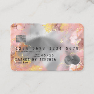 Abstract watercolor add logo Credit Card Style