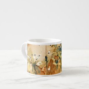 Abstract watercolor and old background espresso cup