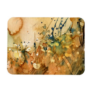 Abstract watercolor and old background magnet