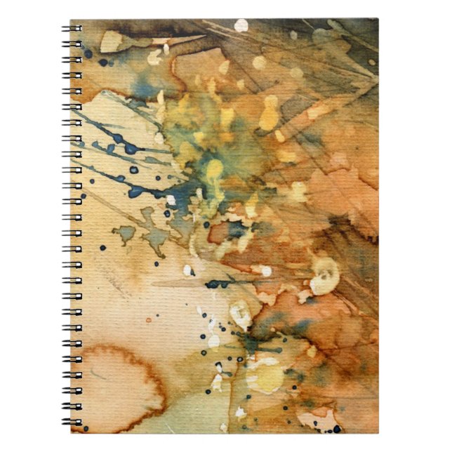 Abstract watercolor and old background notebook (Front)