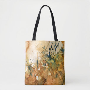 Abstract watercolor and old background tote bag