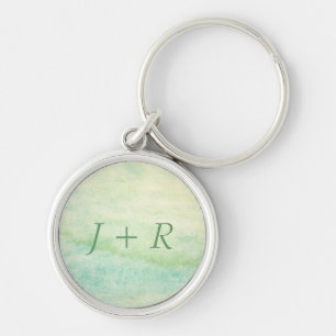 Abstract watercolor background 2 key ring