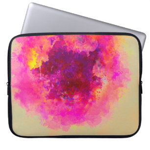 Abstract watercolor background. Colourful texture. Laptop Sleeve