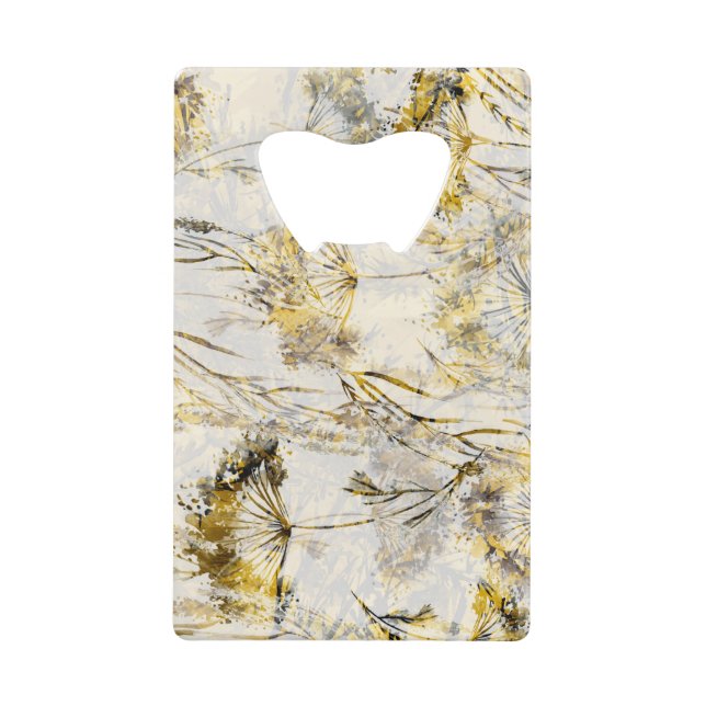 Abstract watercolor background: dandelion, juniper (Front)