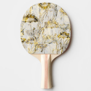 Abstract watercolor background: dandelion, juniper ping pong paddle