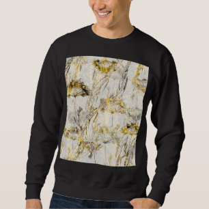 Abstract watercolor background: dandelion, juniper sweatshirt