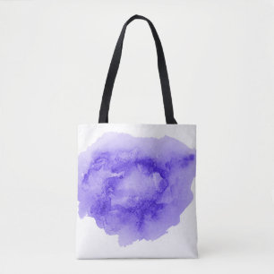 Abstract watercolor background image with a liquid tote bag