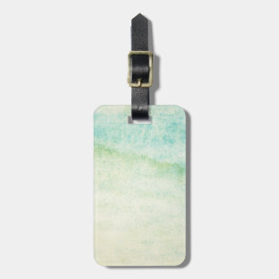Abstract watercolor background luggage tag