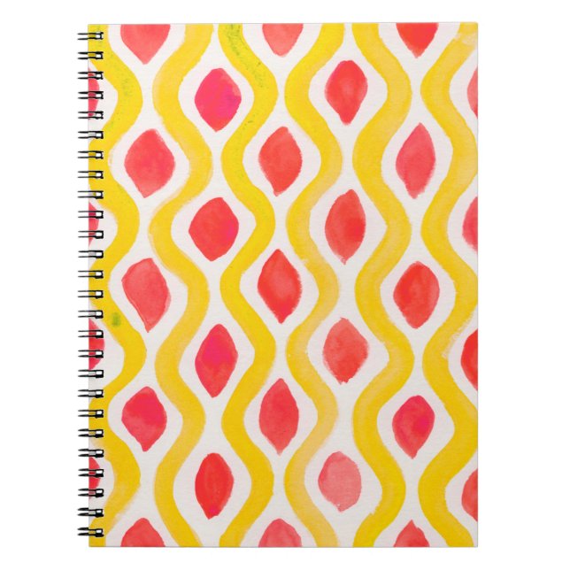 Abstract watercolor background notebook (Front)